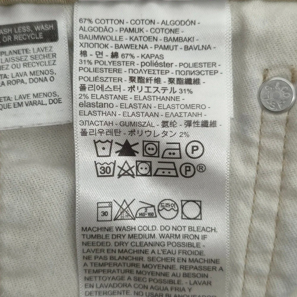 Levi's 511 Mens Slim Fit Pants 33x34 Khaki Tan Chino Workwear 04511-3376
